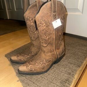 Brown Western Cowboy Boots